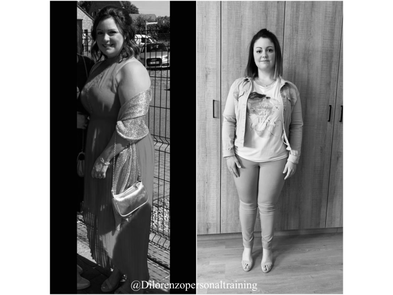 before and after photo of a client of Dilorenzo Personaltraining after weightloss